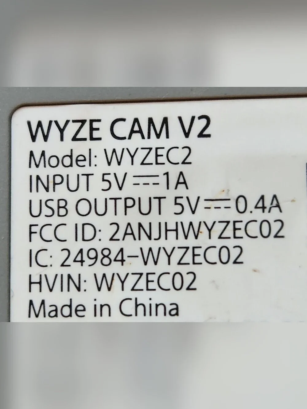 Wyze White Indoor WiFi Cube Camera with Gray Base